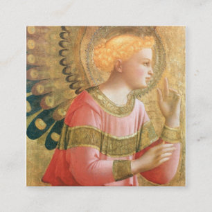 Cartão De Visita Quadrado Fra Angelico - Archangel Gabriel Annunciate