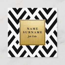 Cartão de visita quadrado geométrico sem emenda de