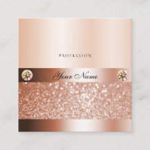 Glamorous Rosegold Shimmery Glitter Jewels Moderno