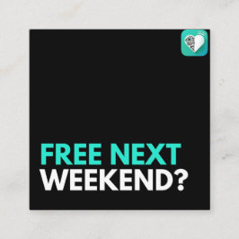 Cartão De Visita Quadrado Grátis no próximo fim de semana?