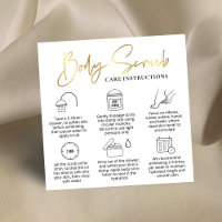 Guia de aplicação do Body Scrub Logotipo branco e 