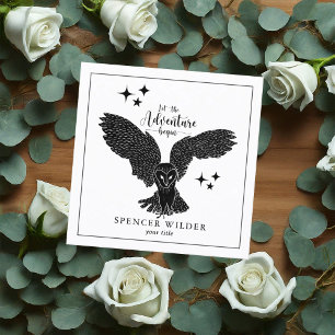 Cartão De Visita Quadrado Guia de Natureza de Aventura Florestal