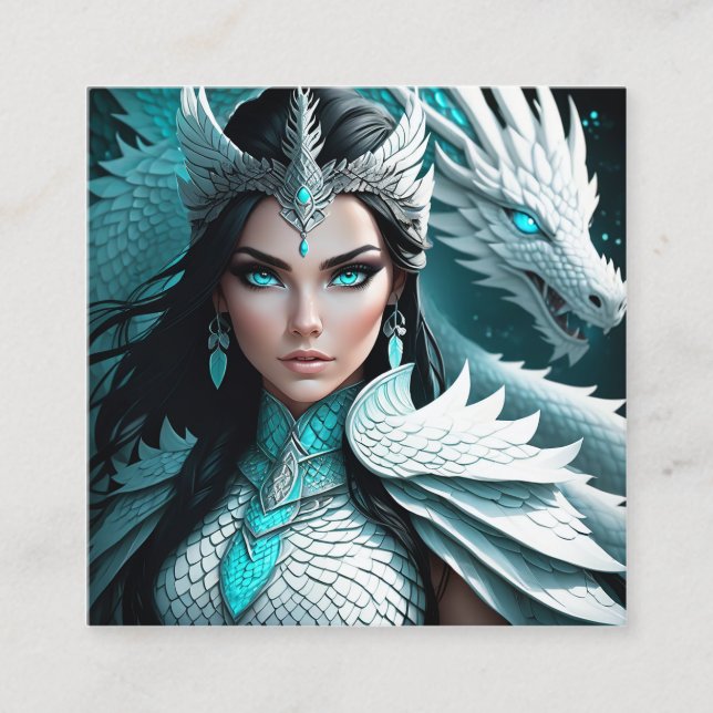 Cartão De Visita Quadrado Há algo especial e único em nórdico (Frente)