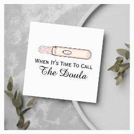Cartão De Visita Quadrado Hora De Chamar Doula Pregnancy