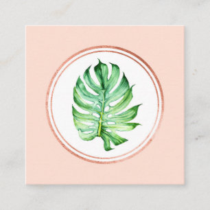 Cartão De Visita Quadrado Ícone de Mídia Social do Planejador de Evento Dour