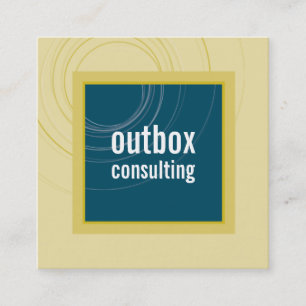 Cartão De Visita Quadrado Ícone quadrado MODERNO Ícone quadrado monograma mo