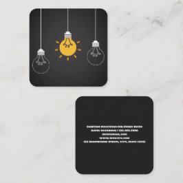 Cartão De Visita Quadrado Iluminação