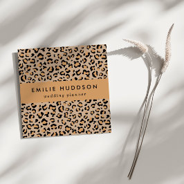 Cartão De Visita Quadrado Impressão Leopardo, Manchas Leopardo, Leopardo Cas