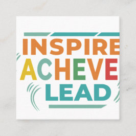 Cartão De Visita Quadrado Inspiração