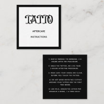 Instrução de Cuidados Pós-Tatuagem com Padrão de G