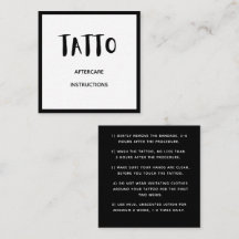 Instrução de Cuidados Pós-Tatuagem com Padrão de G