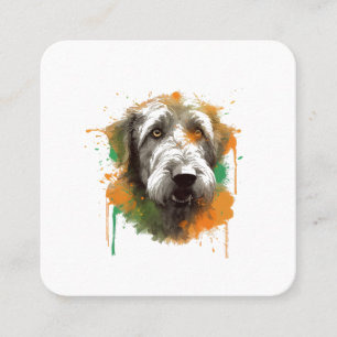 Cartão De Visita Quadrado Irish Wolfhound