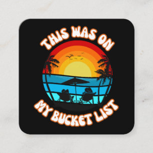 Cartão De Visita Quadrado Isso Estava Na Minha Lista de Desejos