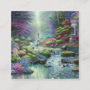 Cartão De Visita Quadrado Jardim do Éden