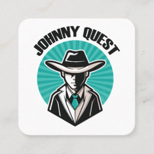 Cartão De Visita Quadrado Johnny Quest