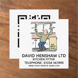 Cartão De Visita Quadrado Kitchen Fitter