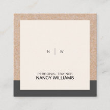 Kraft Imprimido Mínimo Disposição Limpa Moderna