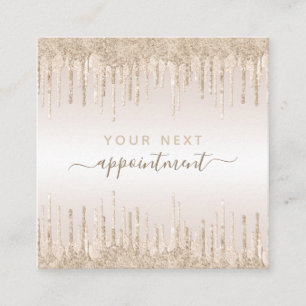 Cartão De Visita Quadrado Lembrete de Compromisso de Descarte da Lente de Ch