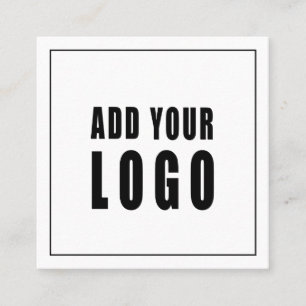 Cartão De Visita Quadrado Letras de guiamento elegantes holográficas clássic