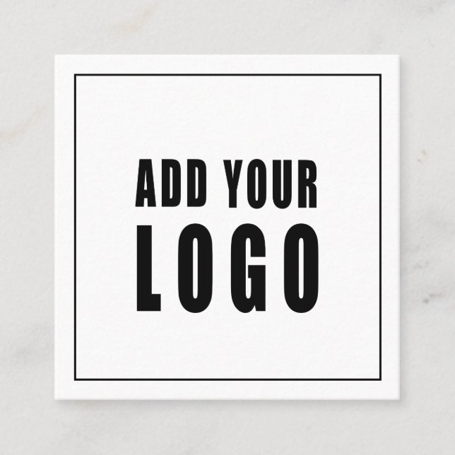 Cartão De Visita Quadrado Letras de guiamento elegantes holográficas clássic (Frente)