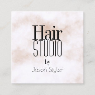 Cartão De Visita Quadrado Letras na moda do gigante da elegância