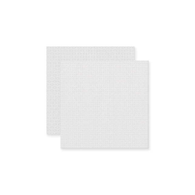 Cartão De Visita Quadrado Light Grey Geometric Tile Pattern (Frente/Verso In Situ)