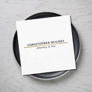 Cartão De Visita Quadrado Linha de cobre advogado do falso elegante