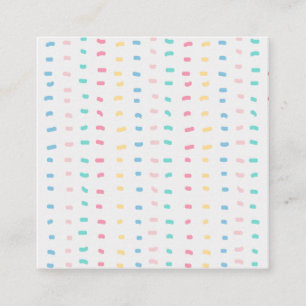 Cartão De Visita Quadrado Linhas padrão