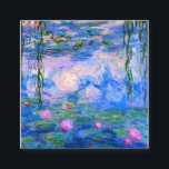 Cartão De Visita Quadrado Lírios Claude Monet Restaurados<br><div class="desc">Lírios Claude Monet Restaurados</div>