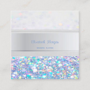 Cartão De Visita Quadrado Listras Modernas, Lava Colorida