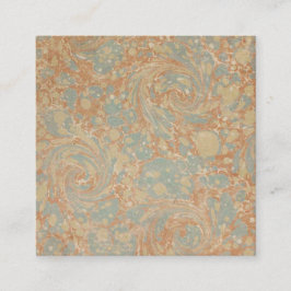 Cartão De Visita Quadrado Livro de padrões antigos I