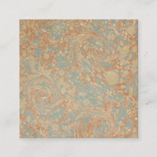 Cartão De Visita Quadrado Livro de padrões antigos I