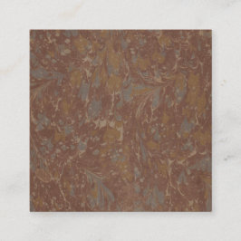 Cartão De Visita Quadrado Livro de padrões antigos II