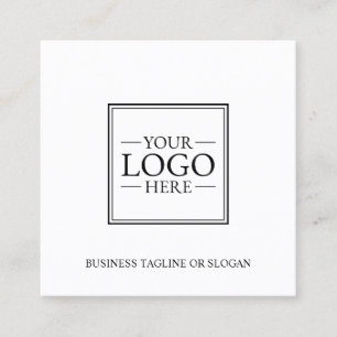 Cartão De Visita Quadrado Logotipo comercial personalizado profissional