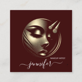 Cartão De Visita Quadrado Logotipo de artista de ativação profissional CÓDIG