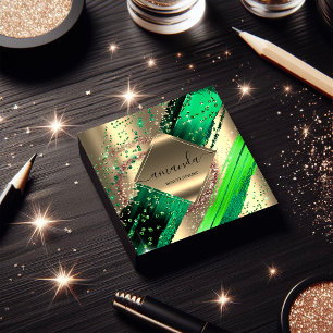 Cartão De Visita Quadrado Logotipo de ativação profissional Corpo trópico