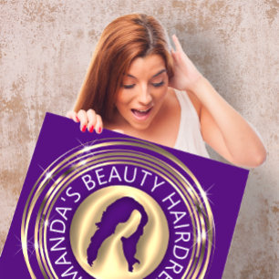 Cartão De Visita Quadrado Logotipo de código QR Compro online Quadro Dourado