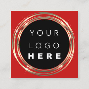 Cartão De Visita Quadrado Logotipo de código QR Online Comprar Preto Branco