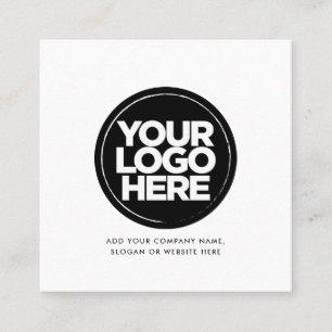 Cartão De Visita Quadrado Logotipo de empresa personalizado