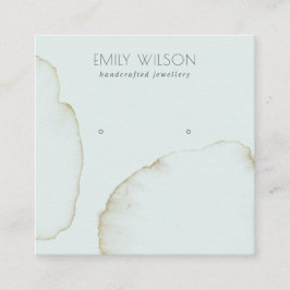 CARTÃO DE VISITA QUADRADO LOGOTIPO DE EXIBIÇÃO DE EXIBIÇÃO DO ESTUDO DE ABST