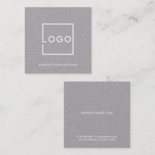 Cartão De Visita Quadrado Logotipo de Negócios Personalizado Profissional