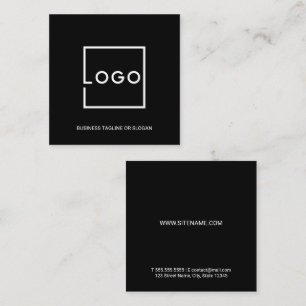 Cartão De Visita Quadrado Logotipo de Negócios Personalizado Profissional
