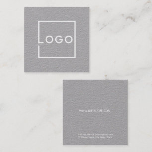 Cartão De Visita Quadrado Logotipo de Negócios Personalizado Profissional