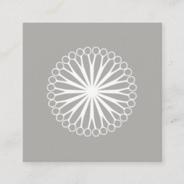 Cartão De Visita Quadrado Logotipo de tesoura moderna do hairdresser