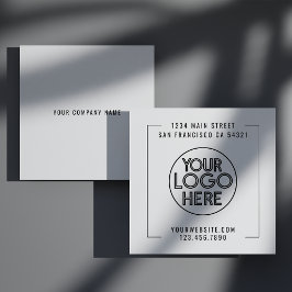 Cartão De Visita Quadrado Logotipo personalizado da empresa profissional mod