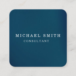 Cartão De Visita Quadrado Logotipo personalizado minimalista de código QR m