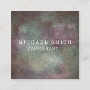 Cartão De Visita Quadrado Logotipo personalizado minimalista de código QR mo