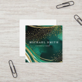 Cartão De Visita Quadrado Logotipo personalizado minimalista de código QR mo