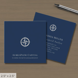 Cartão De Visita Quadrado Logotipo personalizado profissional simples
