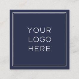 Cartão De Visita Quadrado Logotipo personalizado profissional| Simples e min